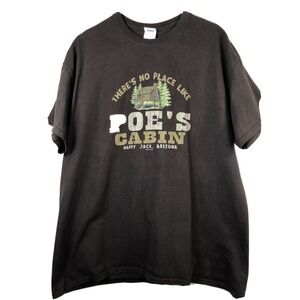 Happy Jack, Arizona Mens XL Destination Shirt Poe's Cabin Brown